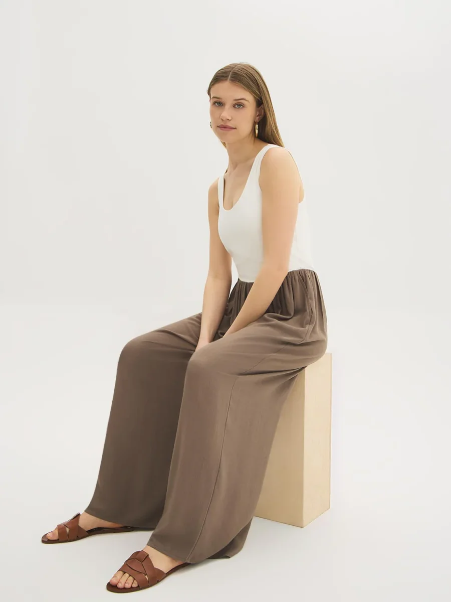 2-Fer Cotton-Blend Jumpsuit - Image 2