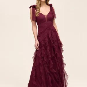 Tiered Corkscrew Formal Gown