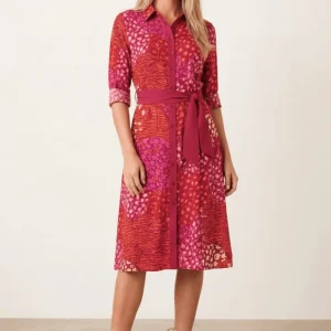 Animal Pink Shirt Dress